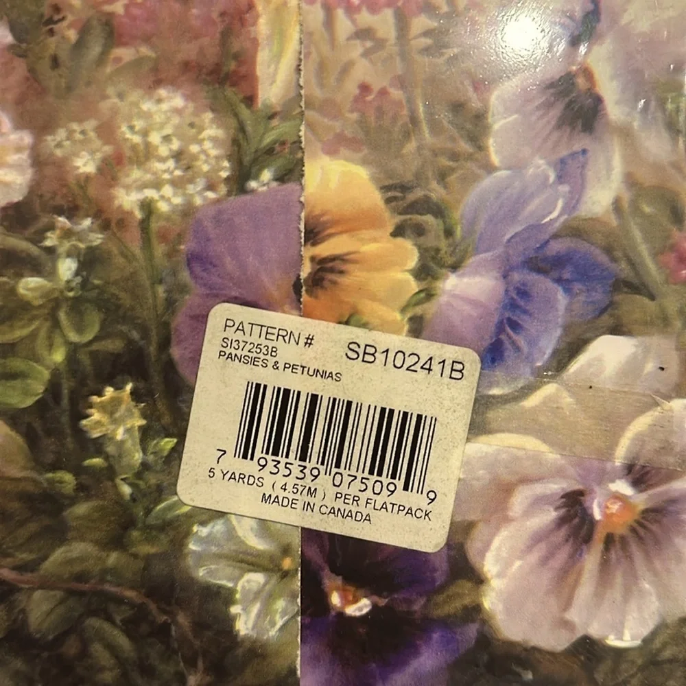 Vintage Expressions Floral Print Pre-Pasted Wallpaper Border New in Package